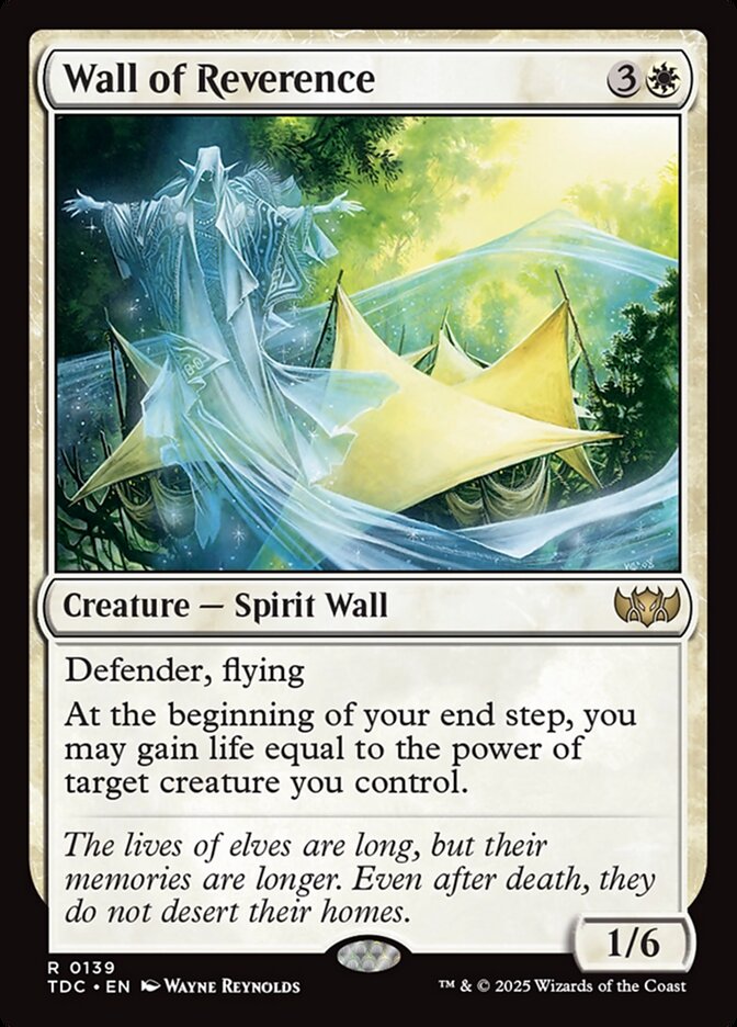 Wall of Reverence (Tarkir: Dragonstorm Commander)