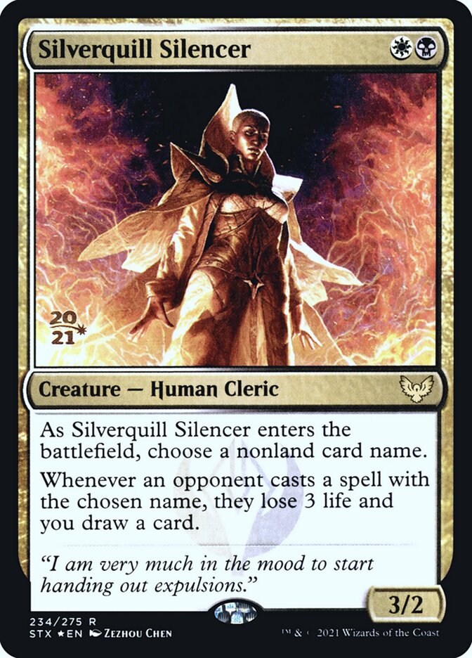 Silverquill Silencer (Strixhaven: School of Mages Promos)