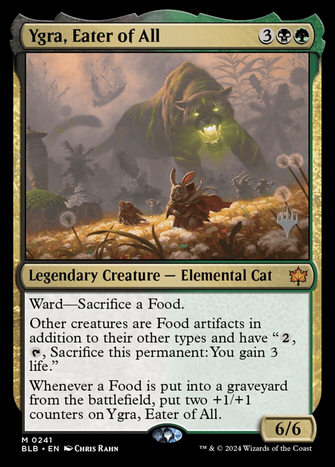 Ygra, Eater of All (Bloomburrow Promos)