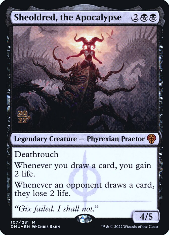 Sheoldred, the Apocalypse (Dominaria United Promos)
