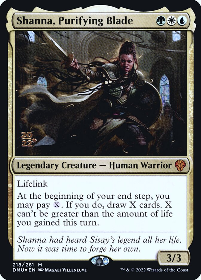 Shanna, Purifying Blade (Dominaria United Promos)