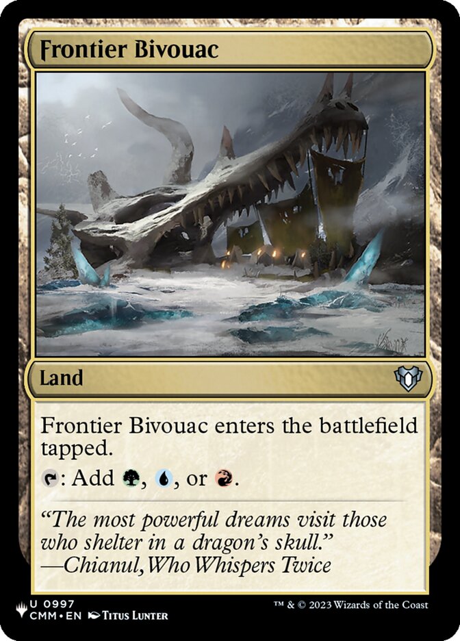 Frontier Bivouac (The List)