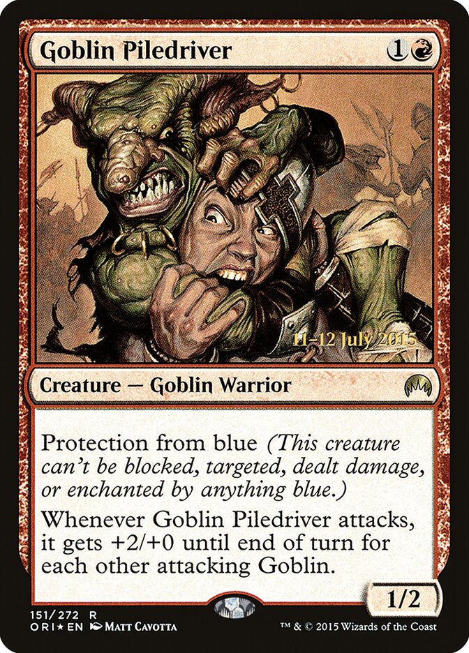 Goblin Piledriver (Magic Origins Promos)