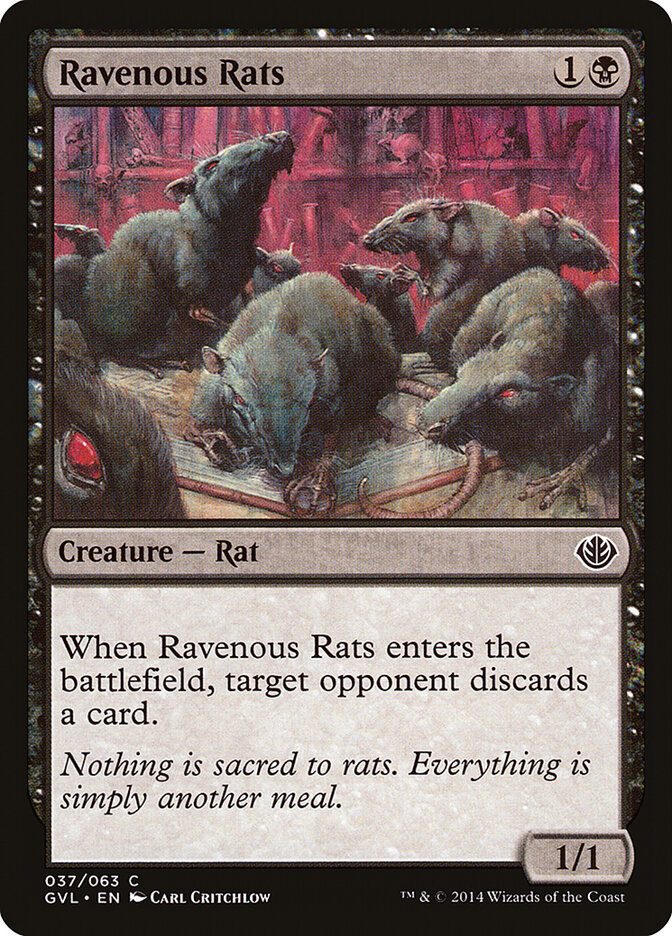 Ravenous Rats (Duel Decks Anthology: Garruk vs. Liliana)