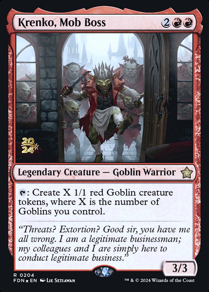 Krenko, Mob Boss (Foundations Promos)
