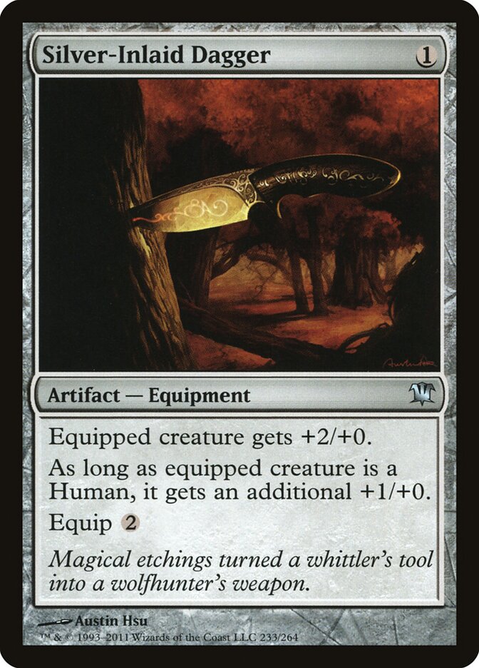 Silver-Inlaid Dagger (Innistrad)