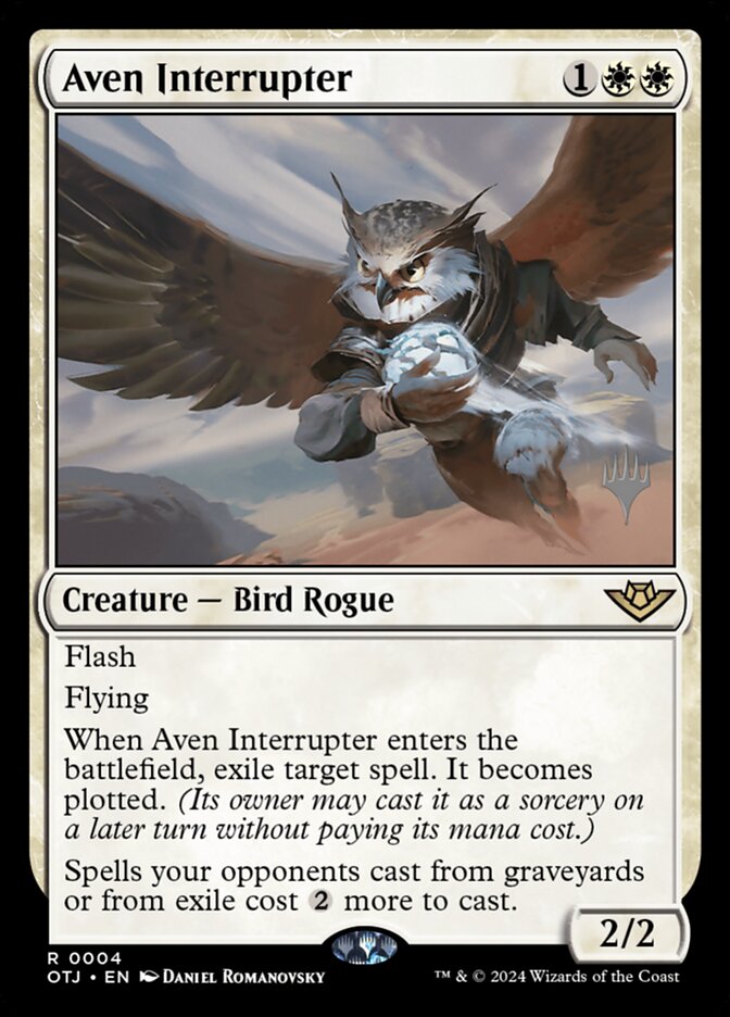 Aven Interrupter (Outlaws of Thunder Junction Promos)