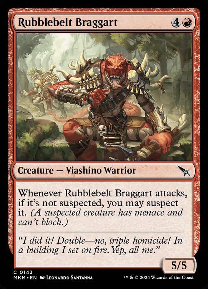 Rubblebelt Braggart (Murders at Karlov Manor)