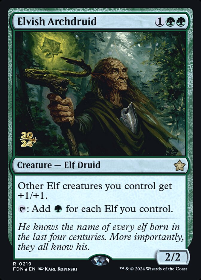 Elvish Archdruid (Foundations Promos)