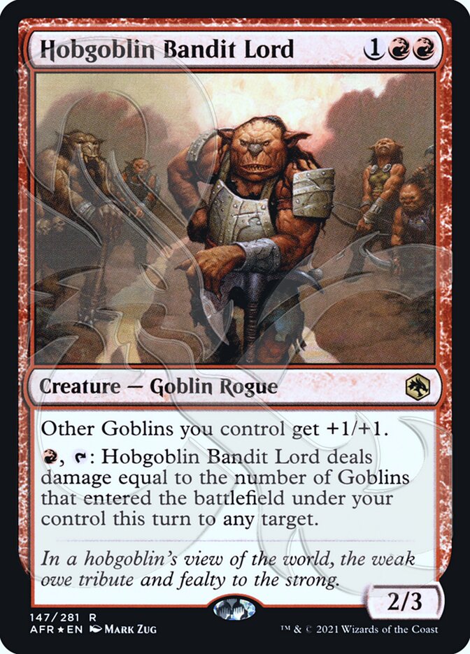 Hobgoblin Bandit Lord (Adventures in the Forgotten Realms Promos)