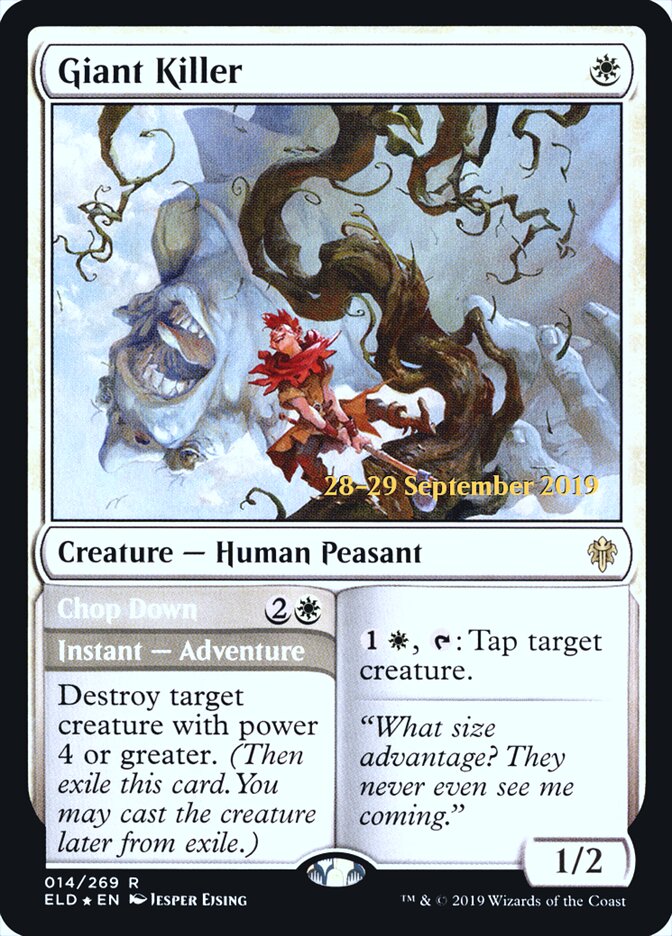 Giant Killer // Chop Down (Throne of Eldraine Promos)