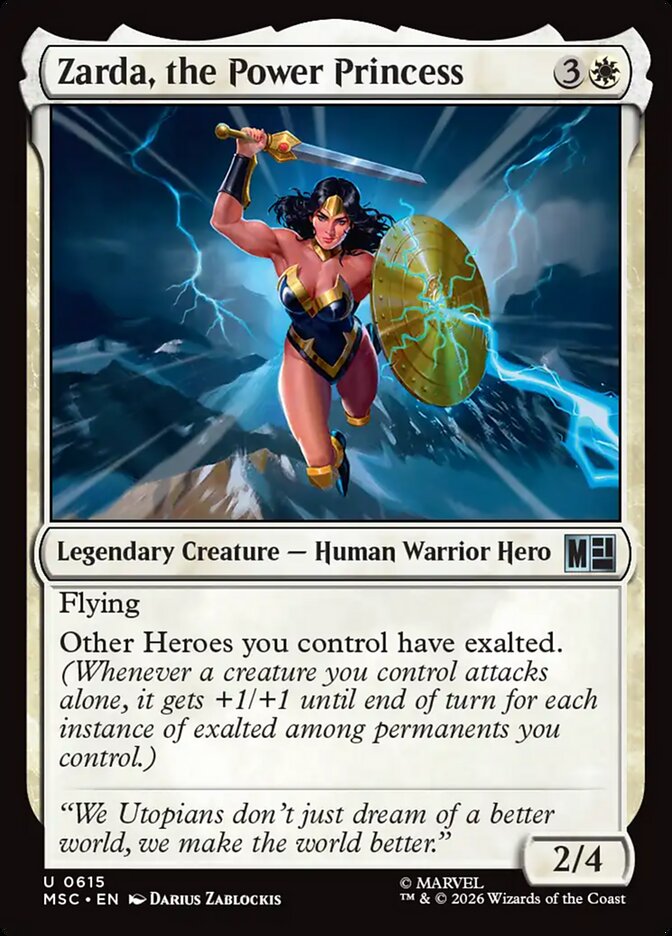 Zarda, the Power Princess (Marvel Super Heroes Commander)