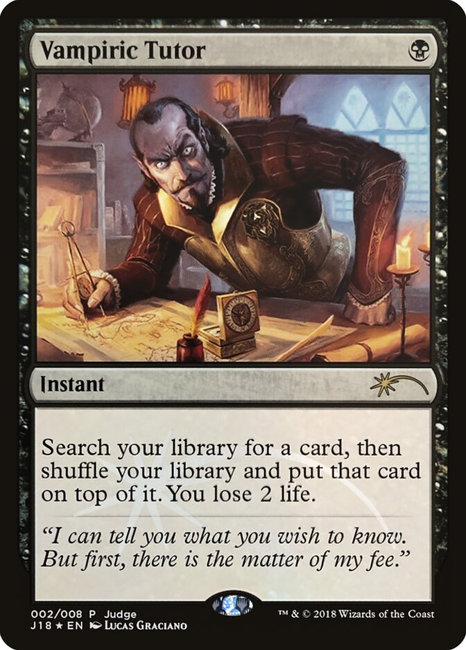 Vampiric Tutor (Judge Gift Cards 2018)