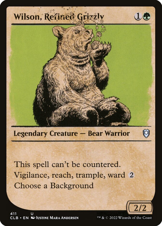 Wilson, Refined Grizzly (Commander Legends: Battle for Baldur's Gate)