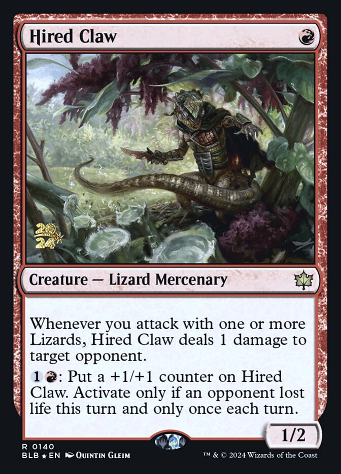 Hired Claw (Bloomburrow Promos)