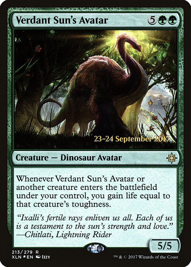 Verdant Sun's Avatar (Ixalan Promos)