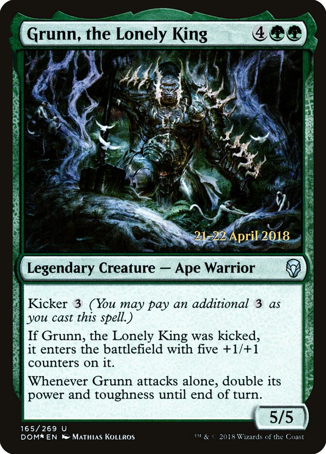 Grunn, the Lonely King (Dominaria Promos)