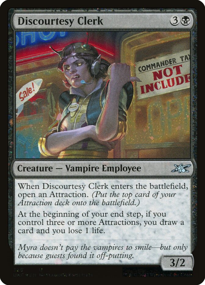 Discourtesy Clerk (Unfinity)