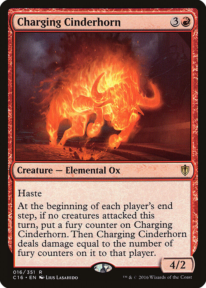 Charging Cinderhorn (Commander 2016)