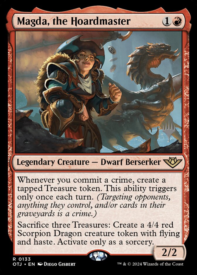 Magda, the Hoardmaster (Outlaws of Thunder Junction Promos)