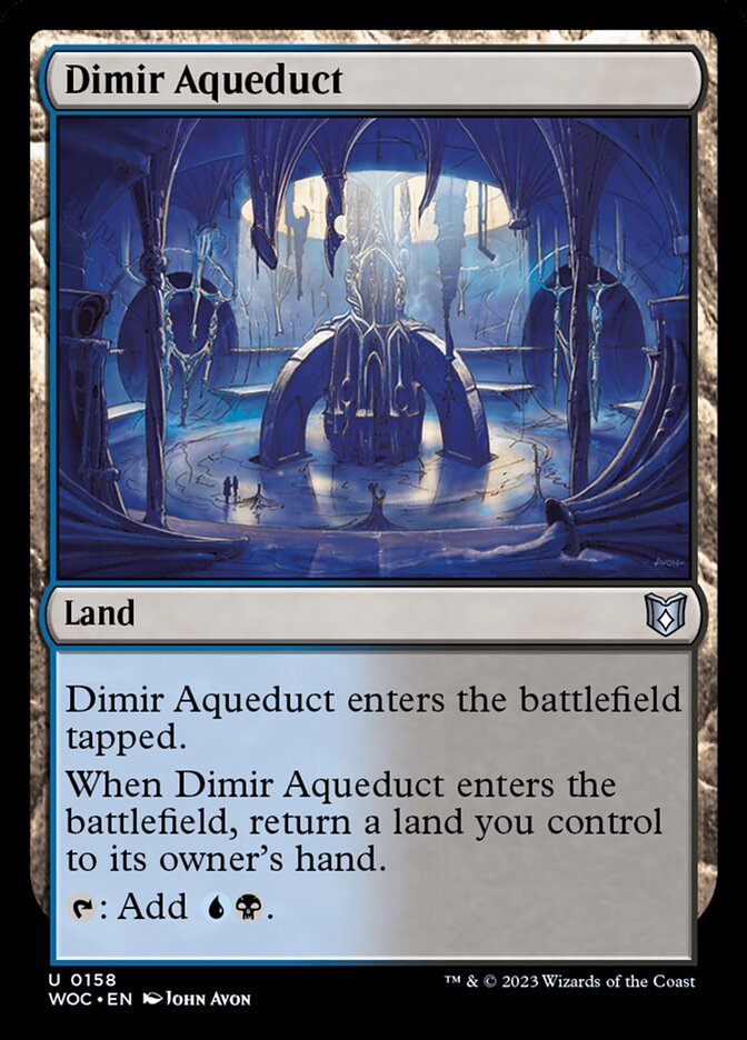 Dimir Aqueduct (Wilds of Eldraine Commander)