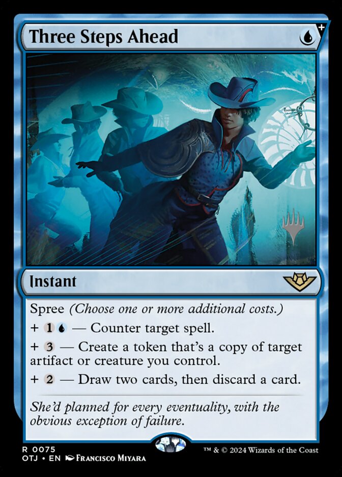 Three Steps Ahead (Outlaws of Thunder Junction Promos)