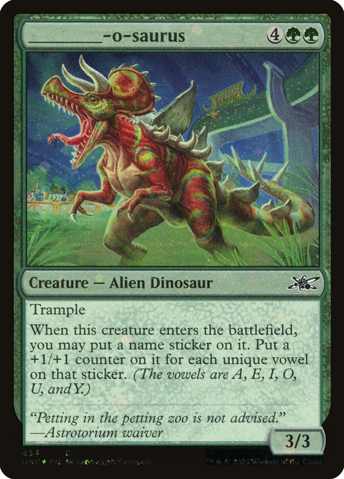 _____-o-saurus (Unfinity)