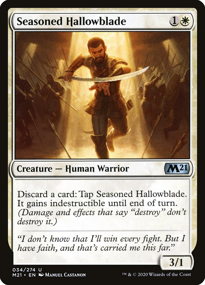 Seasoned Hallowblade (Core Set 2021)