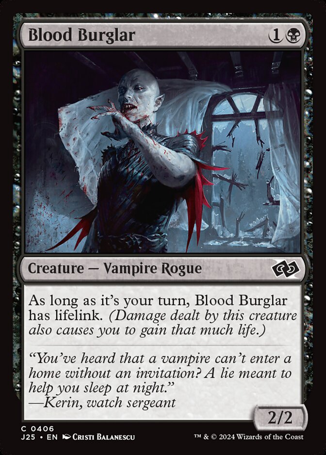 Blood Burglar (Foundations Jumpstart)