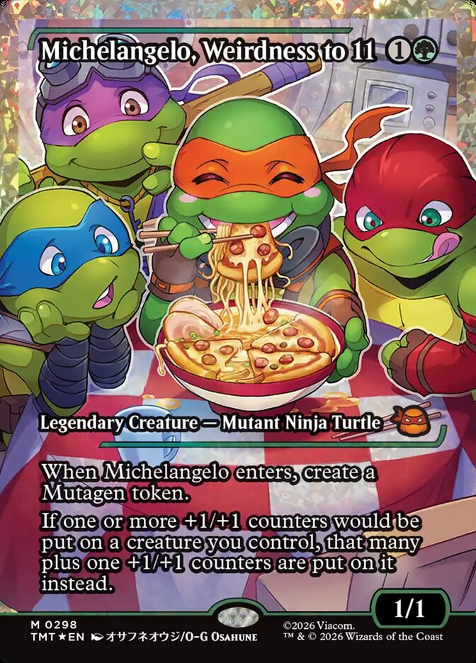 Michelangelo, Weirdness to 11 (Teenage Mutant Ninja Turtles)