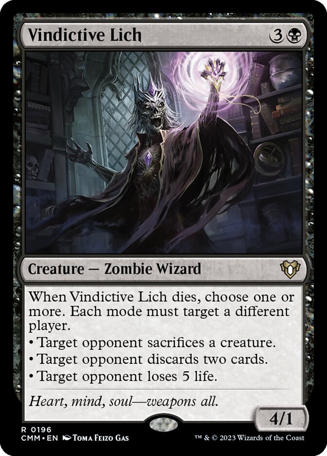 Vindictive Lich (Commander Masters)