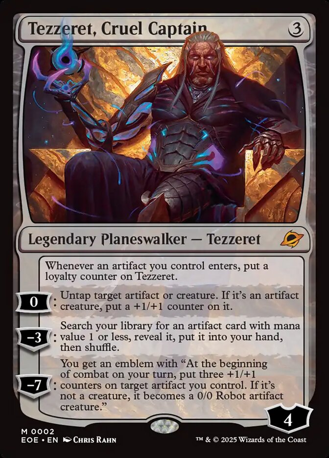 Tezzeret, Cruel Captain (Edge of Eternities)