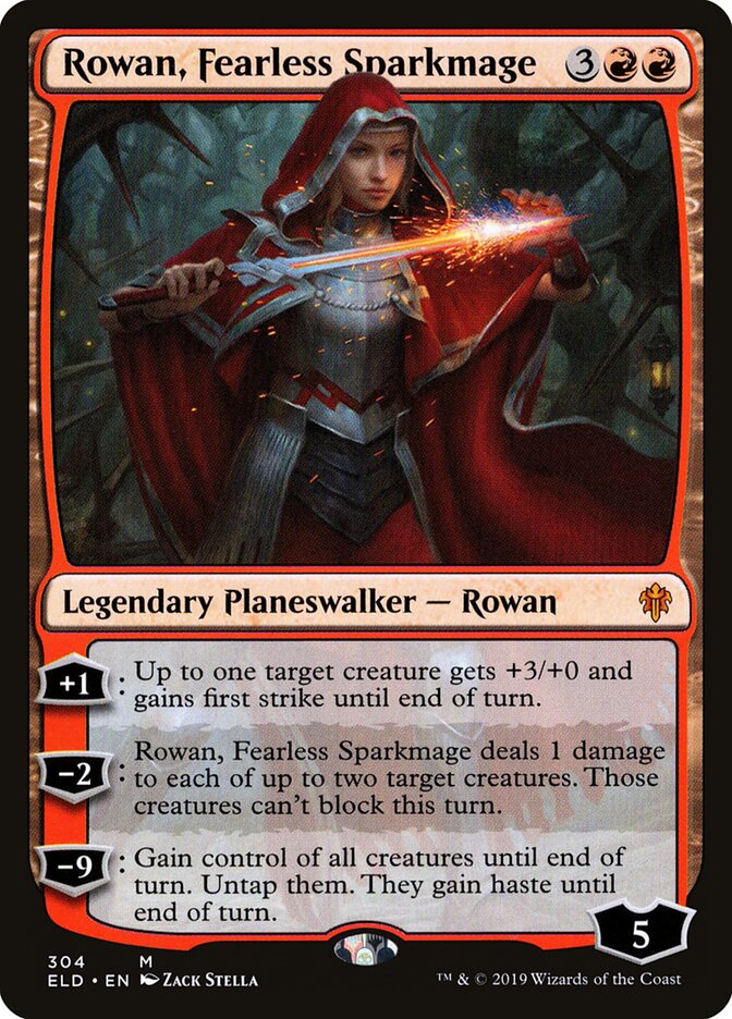 Rowan, Fearless Sparkmage (Throne of Eldraine)