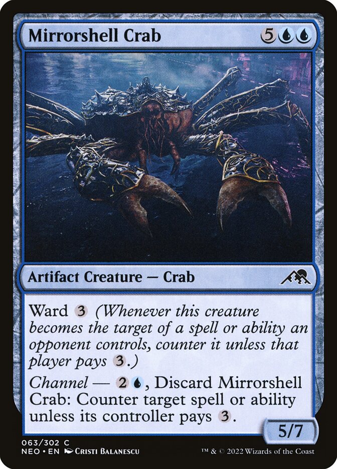 Mirrorshell Crab (Kamigawa: Neon Dynasty)
