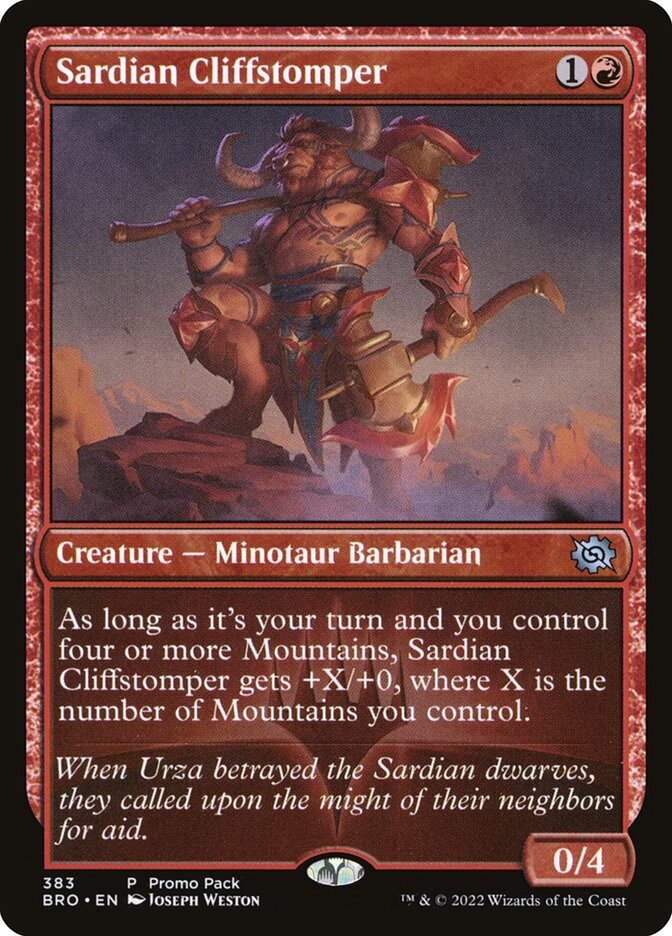 Sardian Cliffstomper (The Brothers' War)