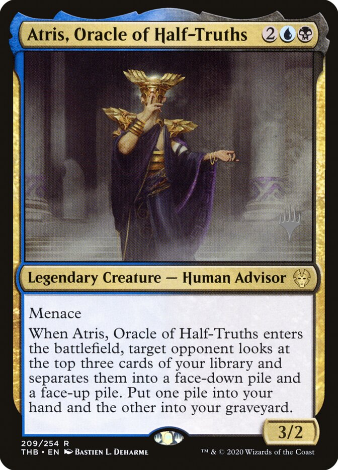 Atris, Oracle of Half-Truths (Theros Beyond Death Promos)