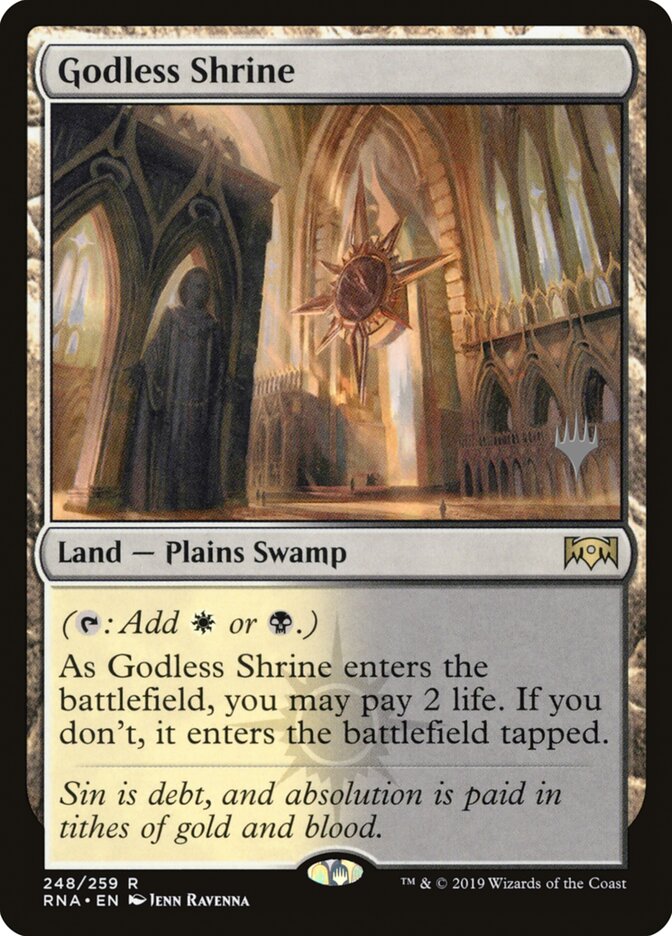Godless Shrine (Ravnica Allegiance Promos)