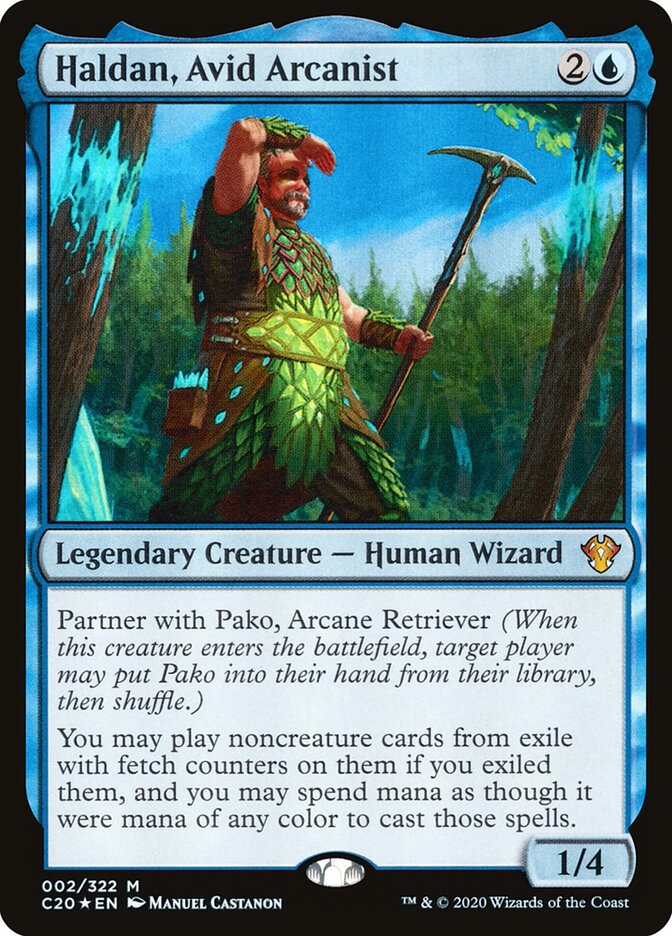 Haldan, Avid Arcanist (Commander 2020)
