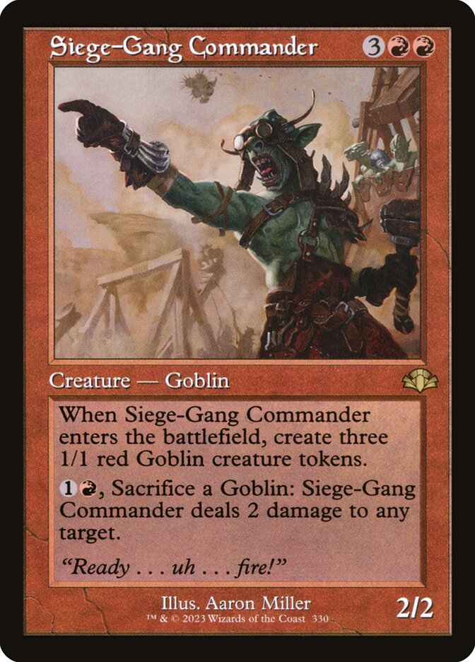 Siege-Gang Commander (Dominaria Remastered)