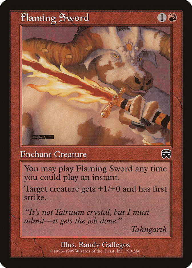 Flaming Sword (Mercadian Masques)
