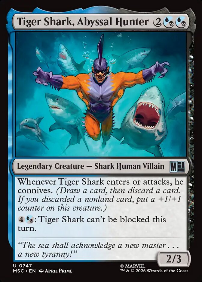 Tiger Shark, Abyssal Hunter (Marvel Super Heroes Commander)