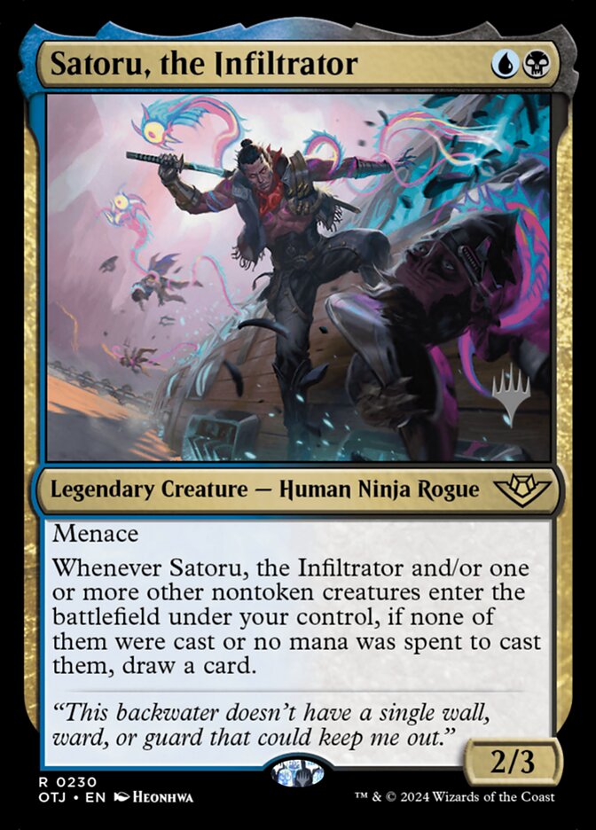 Satoru, the Infiltrator (Outlaws of Thunder Junction Promos)