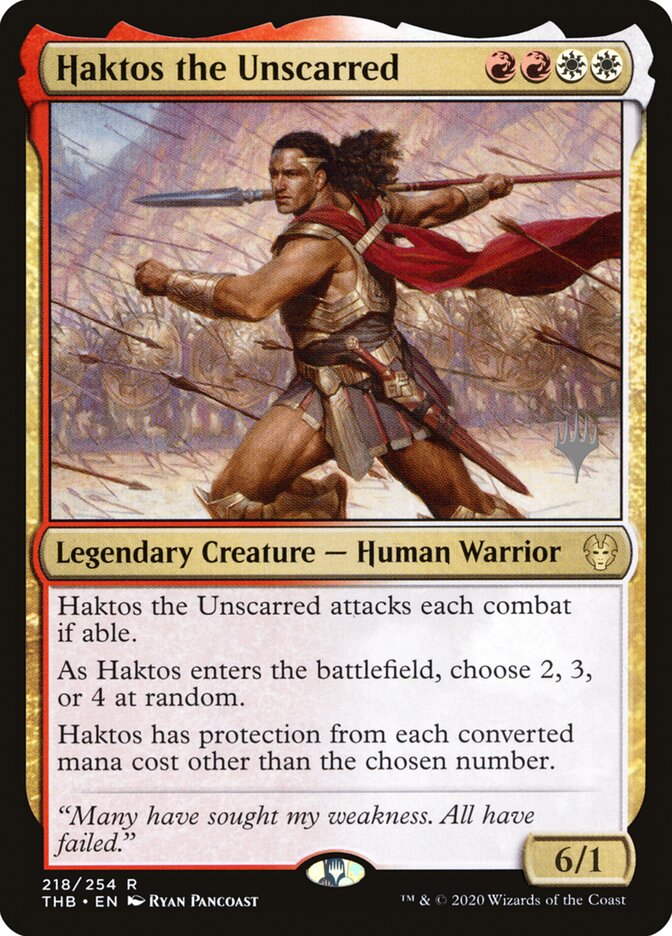 Haktos the Unscarred (Theros Beyond Death Promos)