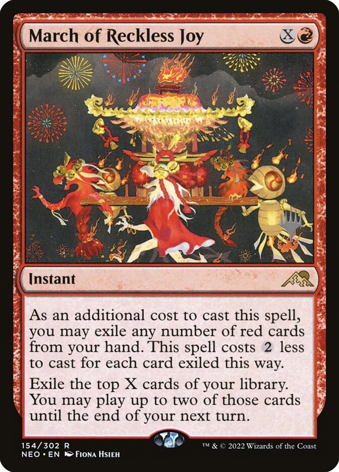 March of Reckless Joy (Kamigawa: Neon Dynasty Promos)