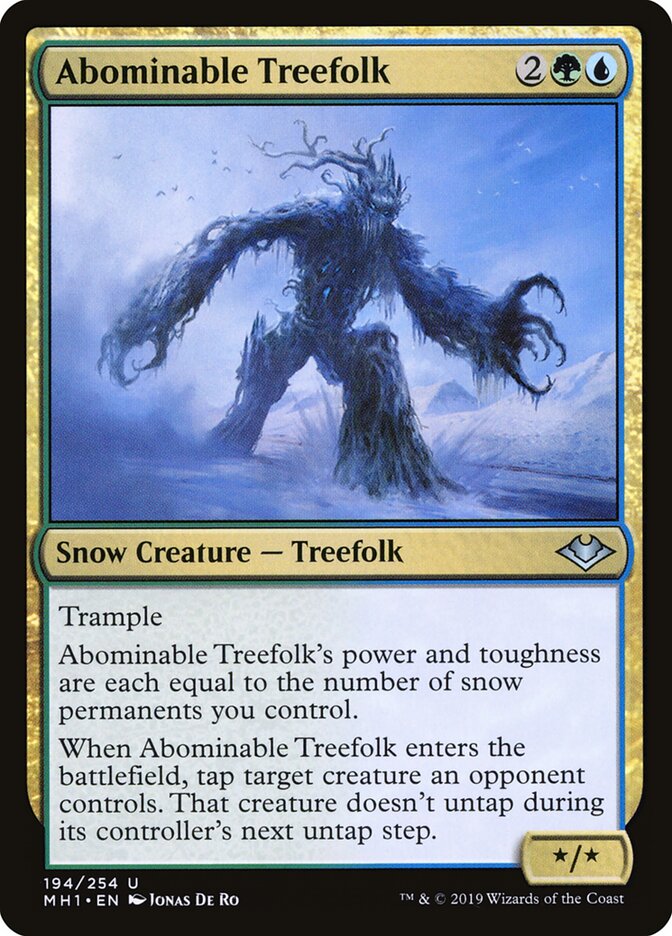 Abominable Treefolk (Modern Horizons)