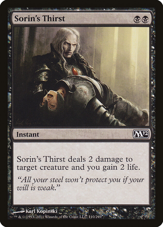 Sorin's Thirst (Magic 2012)