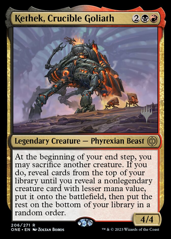 Kethek, Crucible Goliath (Phyrexia: All Will Be One Promos)