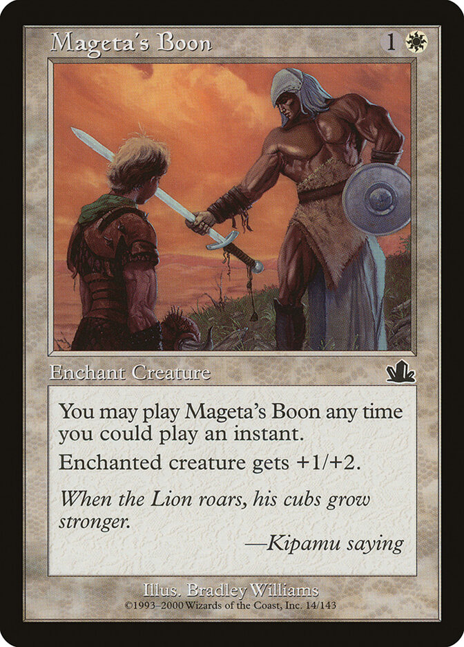 Mageta's Boon (Prophecy)