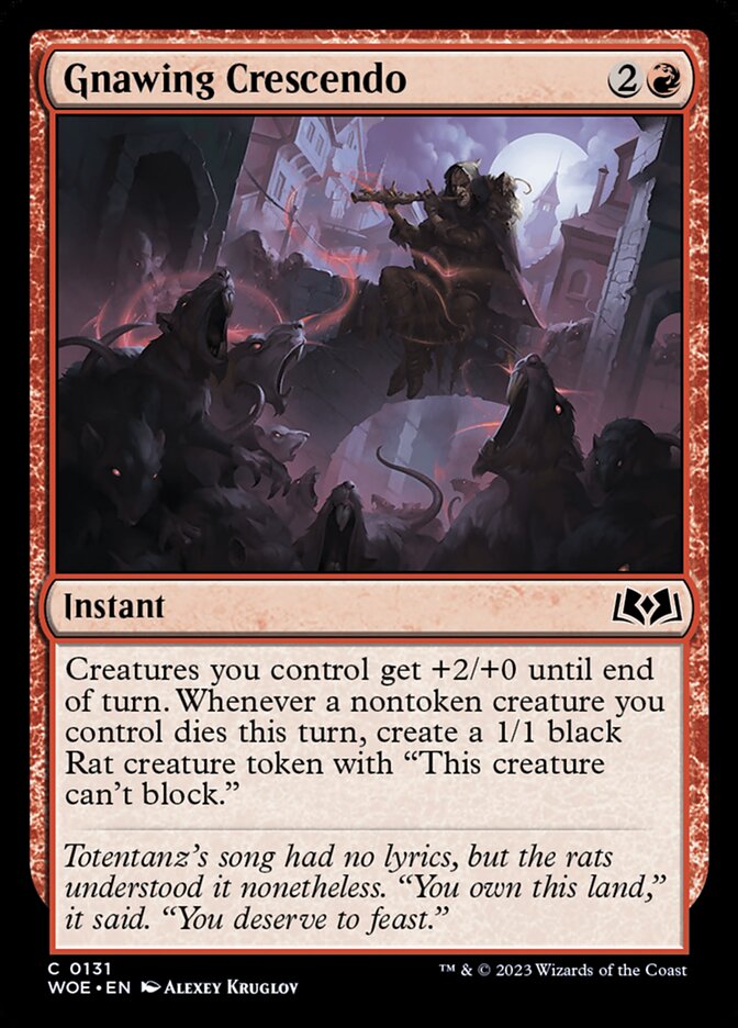 Gnawing Crescendo (Wilds of Eldraine)