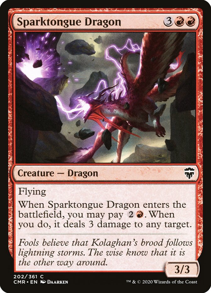 Sparktongue Dragon (Commander Legends)
